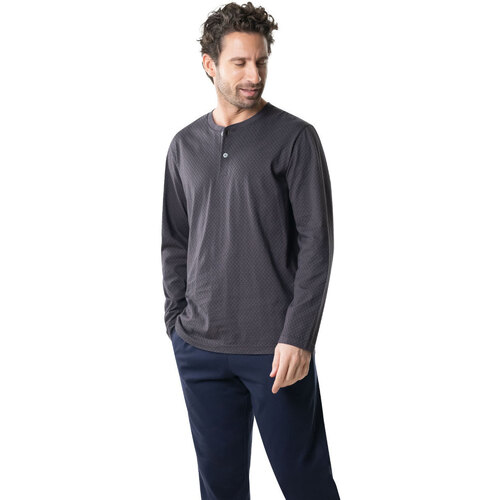 Vêtements Homme Pyjamas / Chemises de nuit Eminence Pyjama long homme Coton Bio Gris