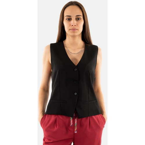 Vêtements Femme Gilets / Cardigans Please l0c9 Noir