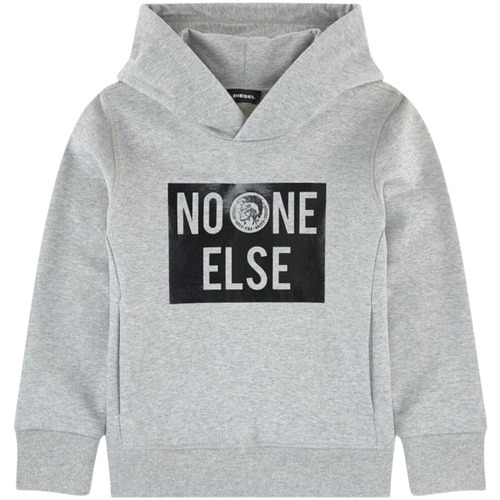 Vêtements Garçon Pulls Diesel Sweat à capuche gris << No one else >> - 8 ans Gris