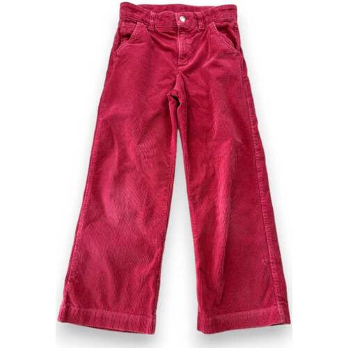 Vêtements Fille Pantalons Chloe Pantalon en velours rouge neuf - 8 ans Rouge