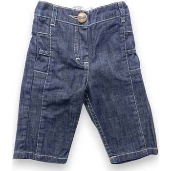 Vêtements Enfant Pantalons Chloe Jean en denim brut - 3 mois Bleu