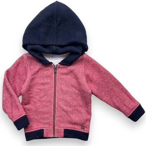 Vêtements Enfant Pulls Emporio Armani Sweat à capuche rouge et bleu marine - 4 ans Rouge