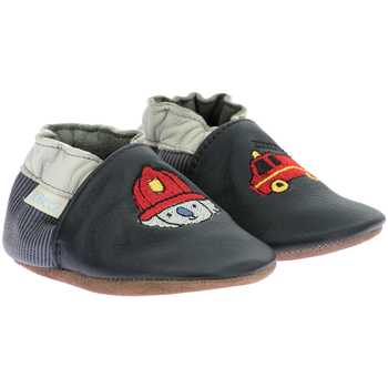 Chaussures Garçon Chaussons bébés Robeez Badge Fire Bleu