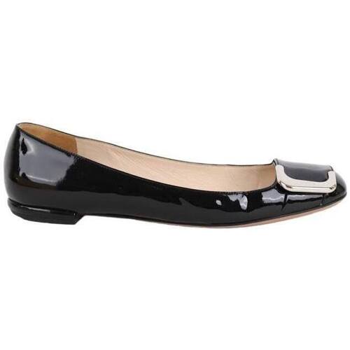 Chaussures Femme Ballerines / babies Prada Ballerines en cuir verni Noir