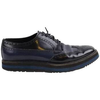 Chaussures Homme Baskets mode Prada Chaussures à lacets en cuir Noir