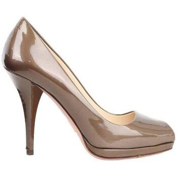 Chaussures Femme Escarpins Prada Talons en cuir verni Marron