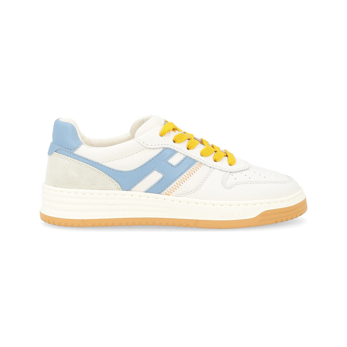 Chaussures Baskets mode Hogan Baskets  H630 blanc, bleu et jaune Autres