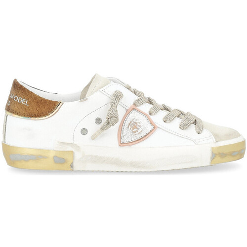 Chaussures Femme Baskets mode Philippe Model Baskets  Paris X blanc avec détails or et Autres