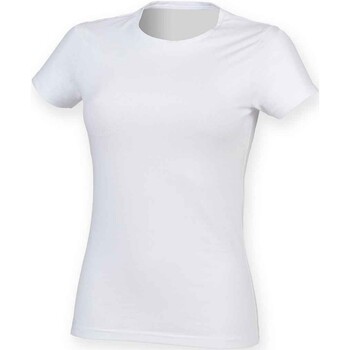 Vêtements Femme T-shirts manches longues Sf Feel Good Blanc