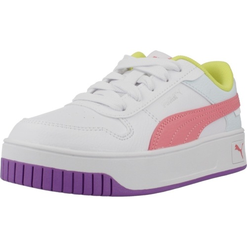 Chaussures Fille Baskets mode Puma CARINA STREET PS Blanc