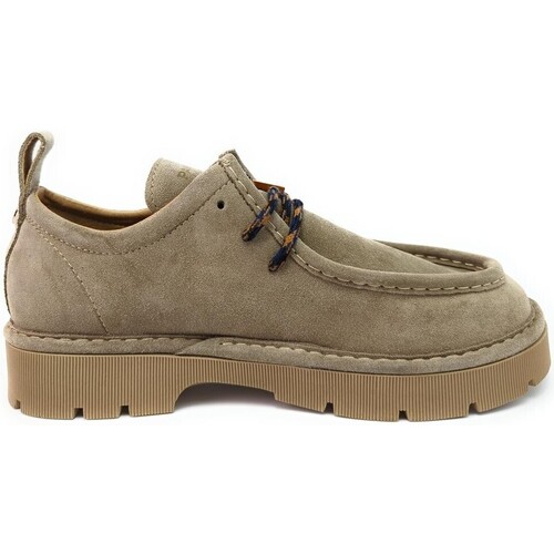 Chaussures Homme Bottes ville Panchic ZAPATOS CORDONES WALLABEE  P99 LACE-UP NUBUCK BEIGE Marron