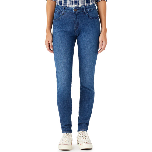 Vêtements Femme Jeans Wrangler Jeans  MED SKINNY Good Life Bleu