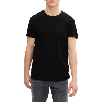 Vêtements T-shirts & Polos Tom Tailor Tee Shirt  Black Noir