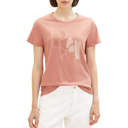 Vêtements Femme T-shirts & Polos Tom Tailor Tee Shirt  Rose Rose