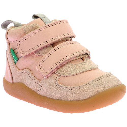 Chaussures Garçon Baskets montantes Kickers Kickfresho Rose