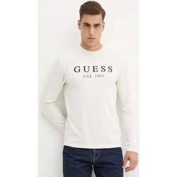 Vêtements Homme T-shirts manches courtes Guess U4RI11 K6YW0 Blanc