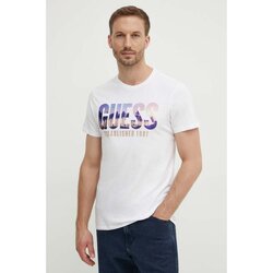 Vêtements Homme T-shirts manches courtes Guess M4YI83 K9RM1 Blanc