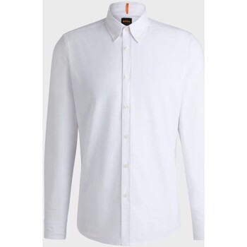 Vêtements Homme Chemises manches longues BOSS Chemise Blanc