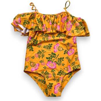 Vêtements Fille Maillots / Shorts de bain Coco And Ginger Maillot de bain 1 pièce jaune à fleurs - 8 ans Jaune