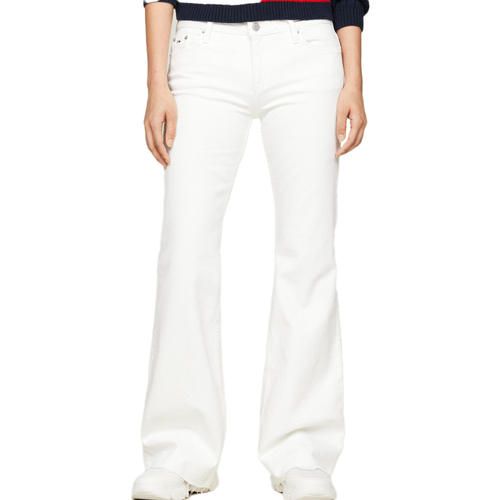 Vêtements Femme Jeans droit Tommy Hilfiger DW0DW17556 Blanc