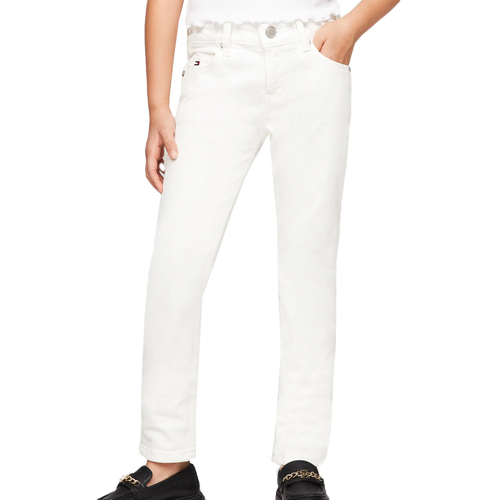 Vêtements Fille Jeans slim Tommy Hilfiger KG0KG07846 Blanc