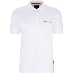 Vêtements Homme Polos manches courtes BOSS  Blanc