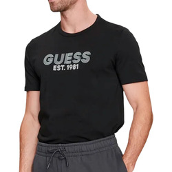 Vêtements Homme T-shirts manches courtes Guess EST 1981 Noir