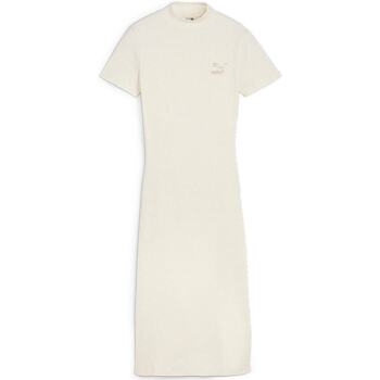 Vêtements Femme Robes Puma Classics Ribbed Dress Beige