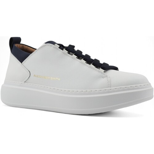 Chaussures Homme Multisport Alexander Smith Wembley Sneaker Uomo White Blu WYM2261 Blanc