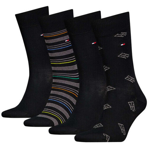 Sous-vêtements Homme Chaussettes Tommy Hilfiger 166155VTPE24 Noir