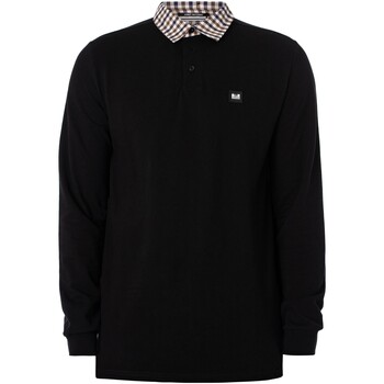 Vêtements Homme Polos manches longues Weekend Offender Polo à manches longues Walker Noir