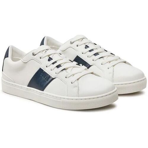 Chaussures Homme Baskets mode Guess FMTTOD ELE12 TODI-WHIBL WHITE-BLUE Blanc