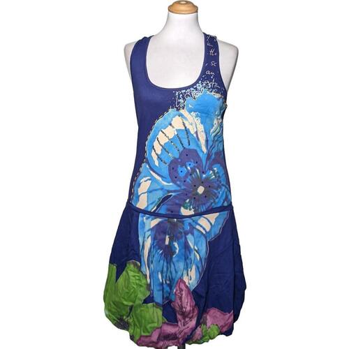 Vêtements Femme Robes courtes Desigual robe courte  40 - T3 - L Bleu Bleu