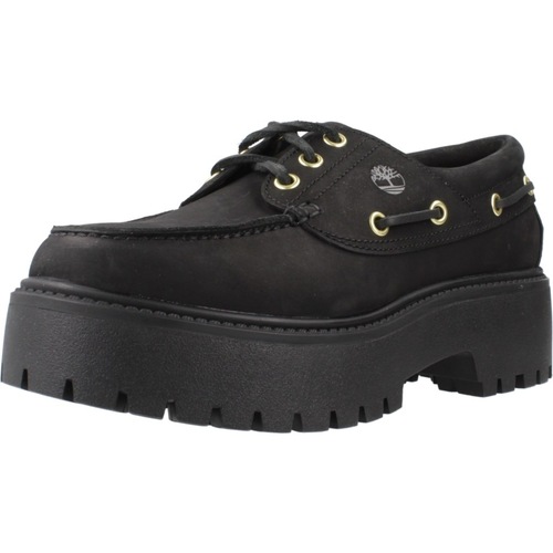 Chaussures Femme Mocassins Timberland STONE STREET BOAT SHOE Noir