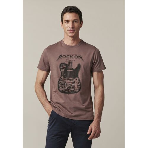 Vêtements Homme T-shirts & Polos Deeluxe T-Shirt ROCKON Violet