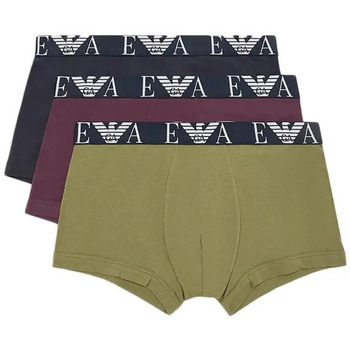 Sous-vêtements Homme Boxers Emporio Armani Pack x3 Eagle GA Multicolore