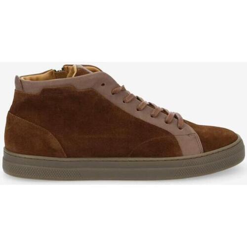 Chaussures Homme Baskets montantes Schmoove SPARK MID ZIP M Marron