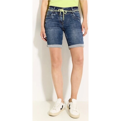 Vêtements Femme Shorts / Bermudas Cecil Bermuda 102 mid blue wash