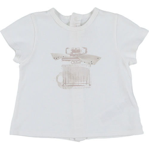 Vêtements Fille Chemises / Chemisiers Chloe T-Shirt blanc Blanc