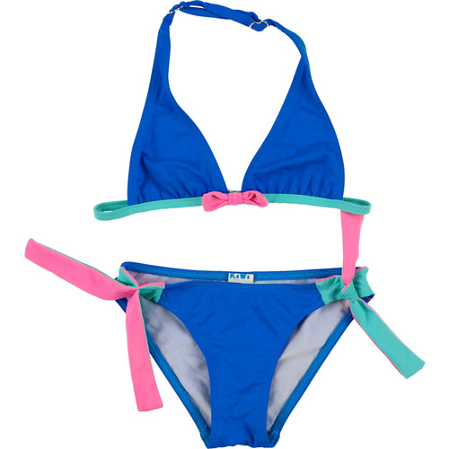 Vêtements Fille Maillots / Shorts de bain Kiwi Saint Tropez Maillot de bain 2 pièces bleu rose Multicolore