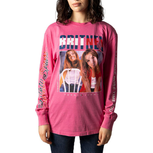 Vêtements Femme Pulls Tommy Hilfiger ABO TJW BRITNEY OVERSIZED LS TEE DW0DW13010 Rose