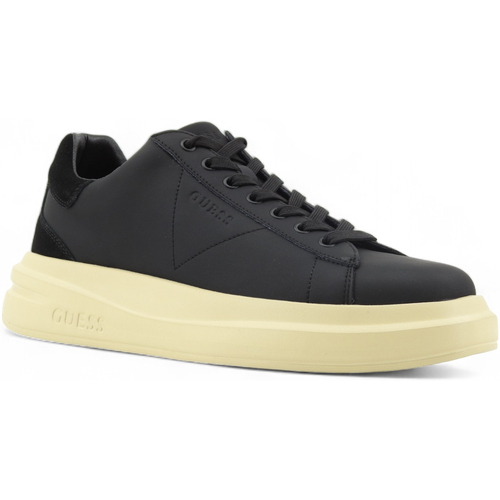 Chaussures Homme Multisport Guess Retro Suede Sneaker Uomo Black FMTELBELE12 Noir