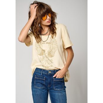 Vêtements Femme T-shirts manches courtes Kaporal SOLAR Beige