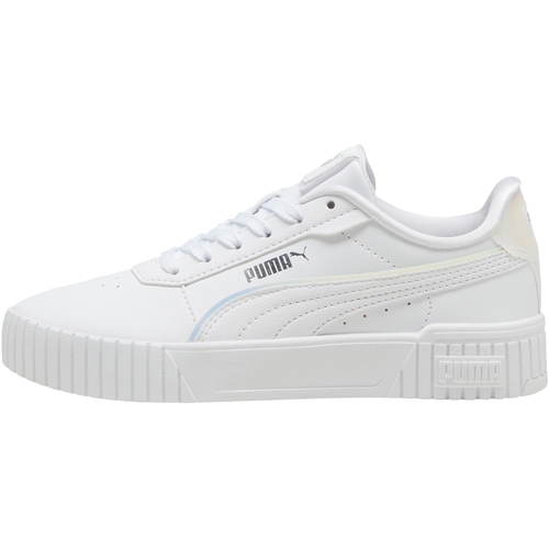 Chaussures Fille Baskets basses Puma Basket Basse à Lacets  Carina 2.0 Holo 2.0 Ps Blanc