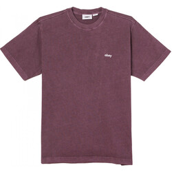 Vêtements Homme T-shirts & Polos Obey Lowercase pigment tee ss Violet