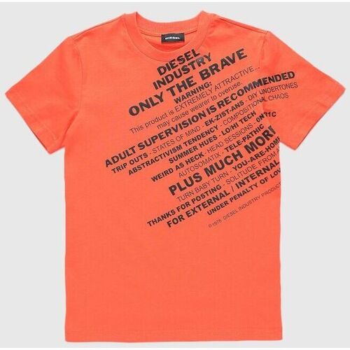 Vêtements Enfant T-shirts & Polos Diesel J00113 KYAR1 T-DIEGOS3-K38L Orange