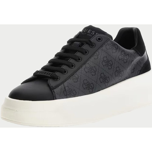 Chaussures Homme Baskets mode Guess Baskets homme  Elba avec logo 4g Noir