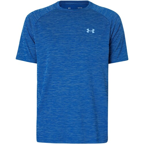 Vêtements Homme T-shirts manches courtes Under Armour T-shirt texturé à manches courtes Tech Bleu