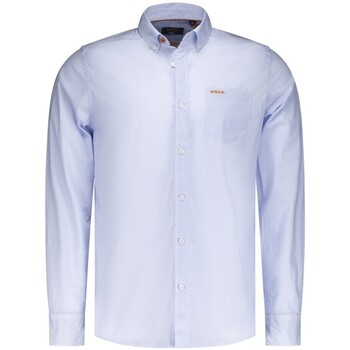 Vêtements Homme Chemises manches longues Nza Chemise Bleu