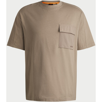 Vêtements Homme T-shirts & Polos BOSS T-shirt homme  avec poche avant Beige